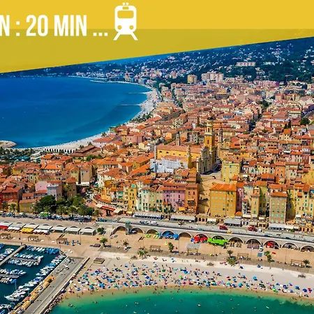 아파트 Sea View 5 Minutes From Monaco And The